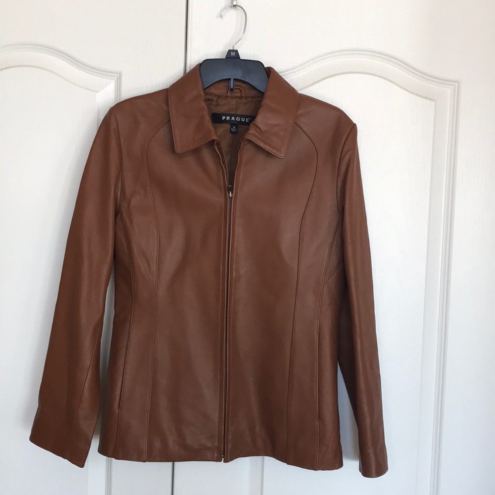 PRAGUE women's leather jacket Size M